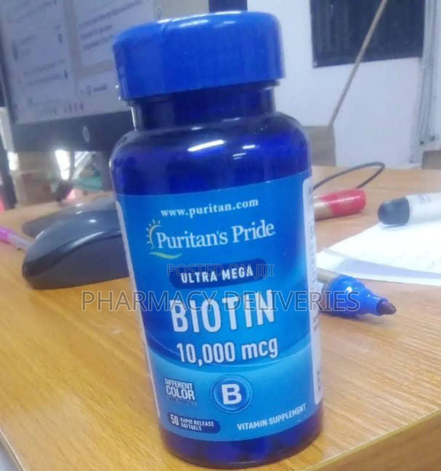 Puritan’S Pride Ultra Mega Biotin 10,000mcg Hair, Skin Nails Support