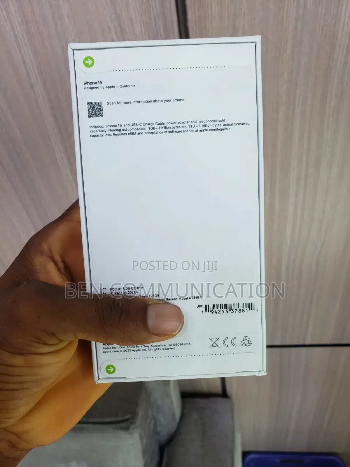 New Apple iPhone 15 128 GB Green