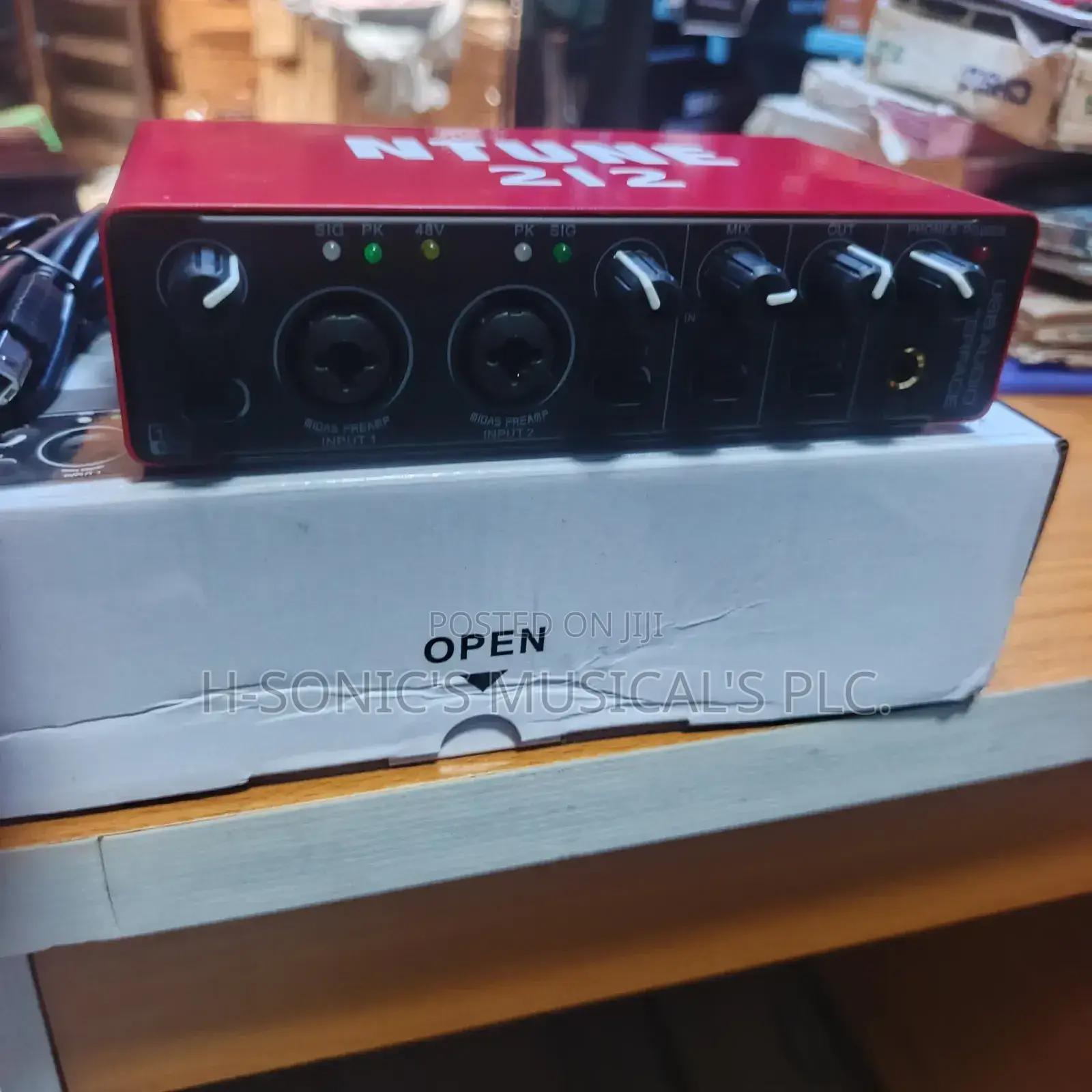 N-Tune 2i2 Studio Audio Interface Soundcard.