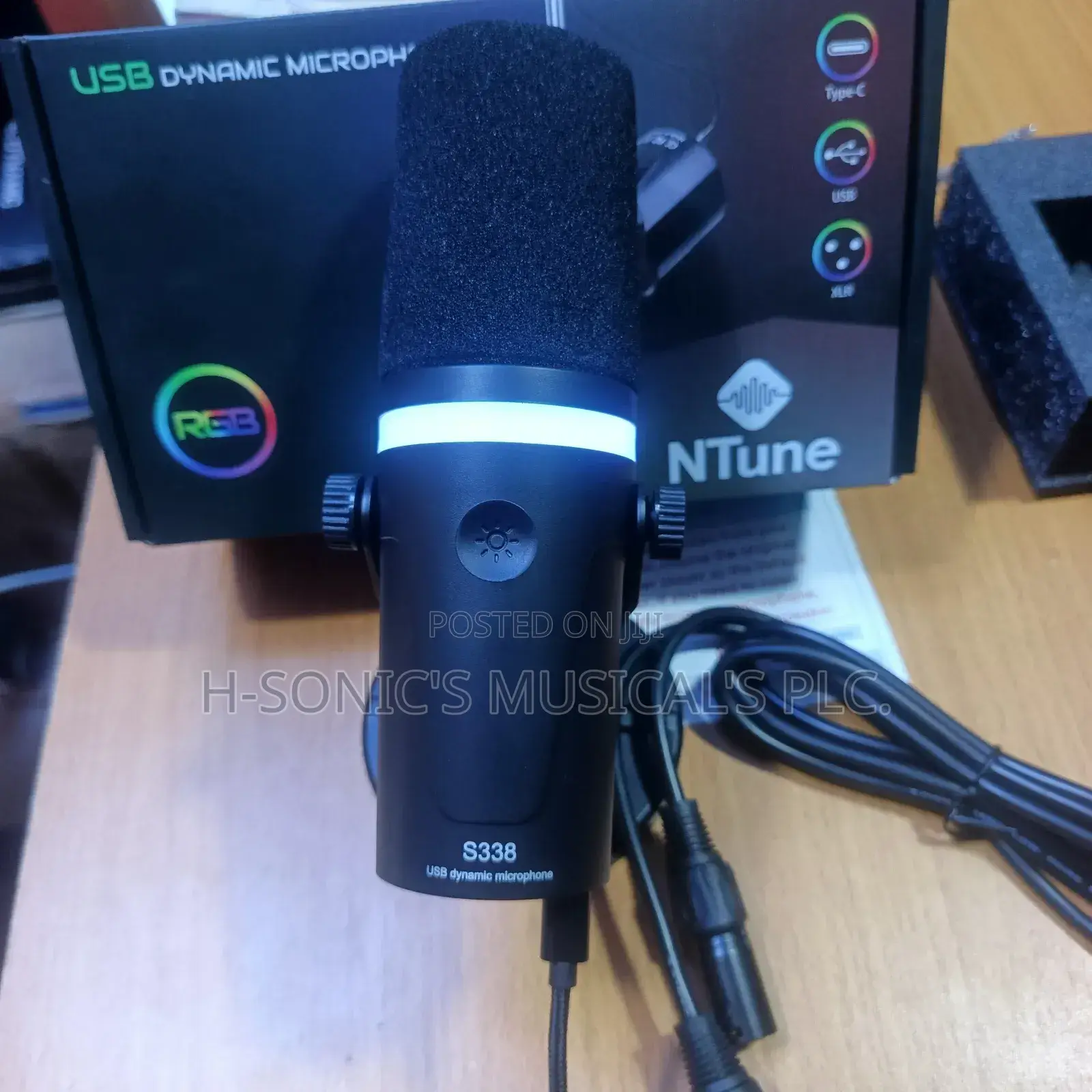 Ntune N-Tune S-338 Podcast Dynamic Microphone.
