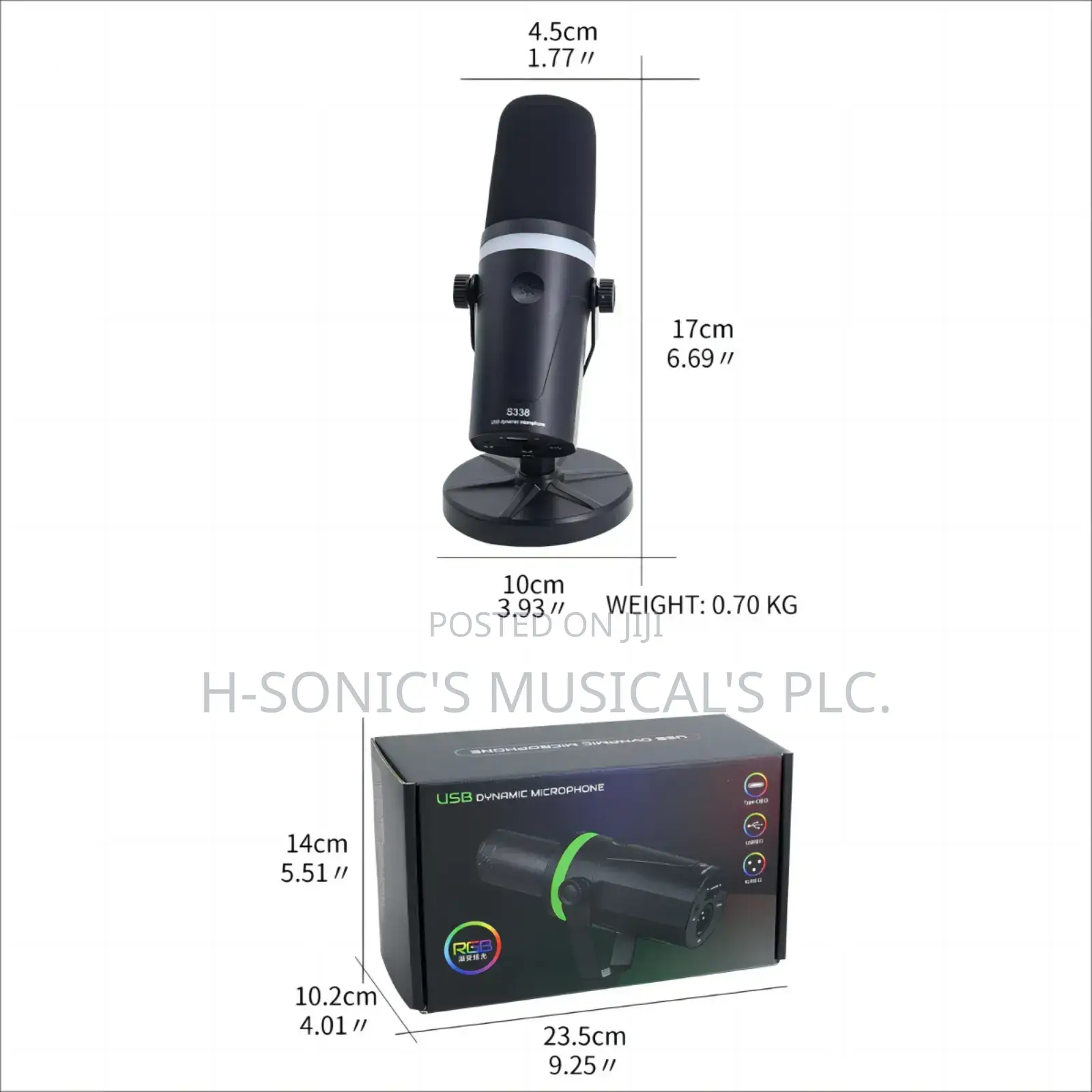 Ntune N-Tune S-338 Podcast Dynamic Microphone.