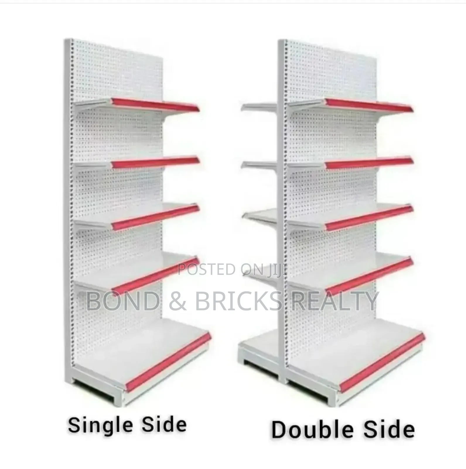 Supermarket Single And Double Shelves