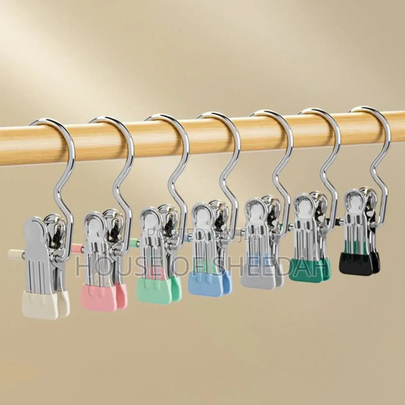 12pcs Stainless Steel Household Storage Clip/ Clothes Drying Clip.