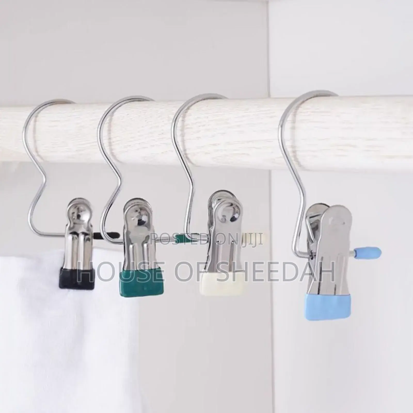 12pcs Stainless Steel Household Storage Clip/ Clothes Drying Clip.