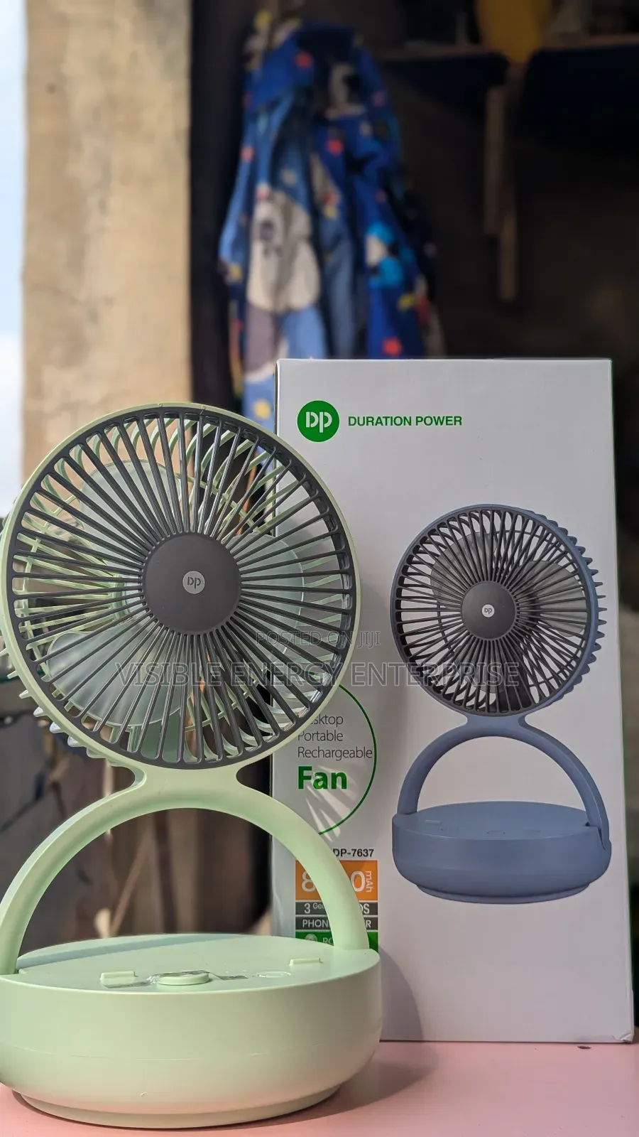 Dp Desktop Portable Rechargeable Fan (Dp-7637)