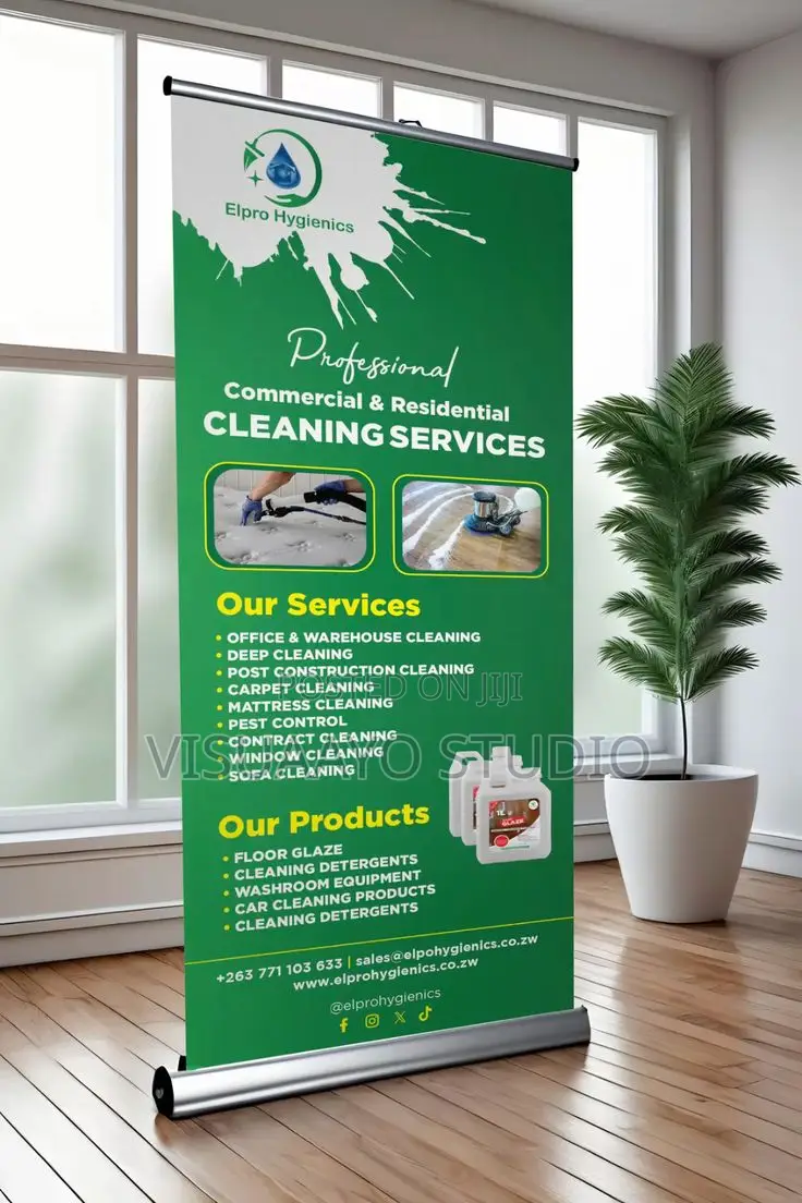 Custom Roll-Up Banner for Business, Events Promotion