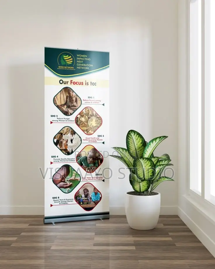 Custom Roll-Up Banner for Business, Events Promotion