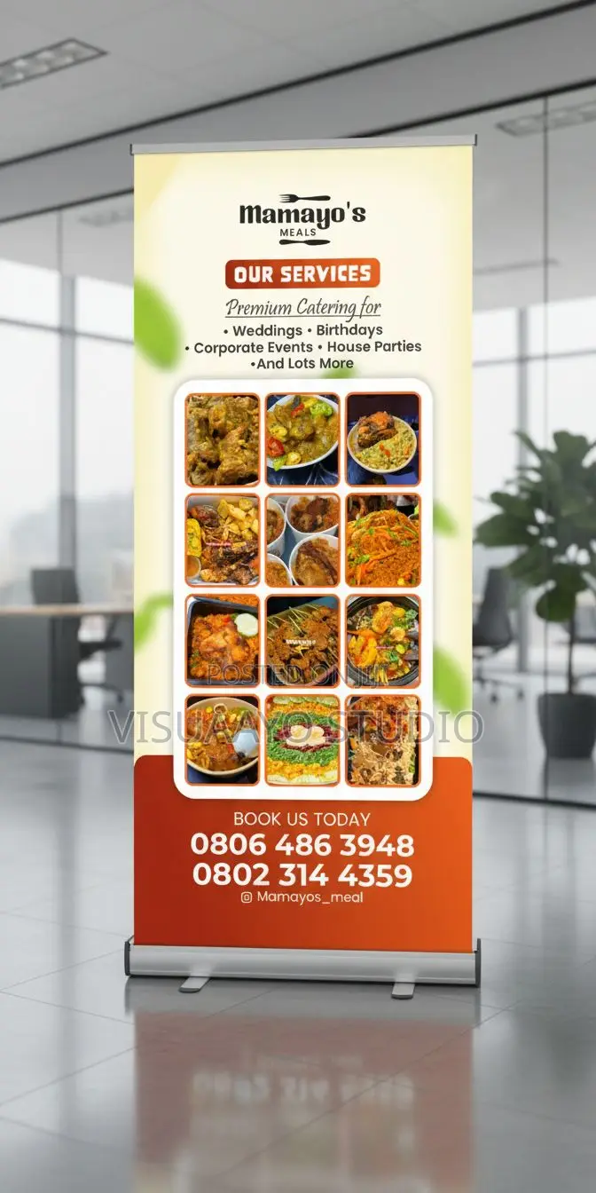 Custom Roll-Up Banner for Business, Events Promotion