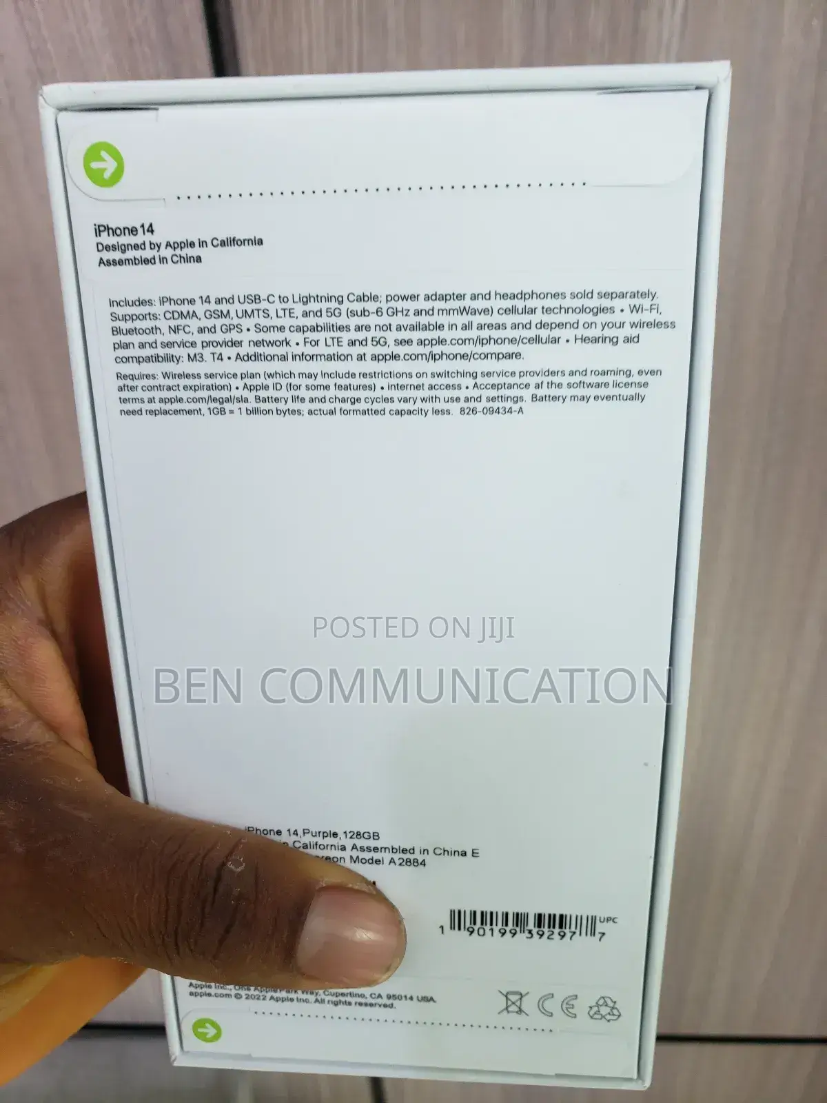 New Apple iPhone 14 128 GB Purple