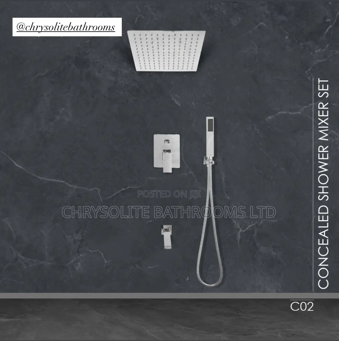Chrome Concealed Shower Mixer