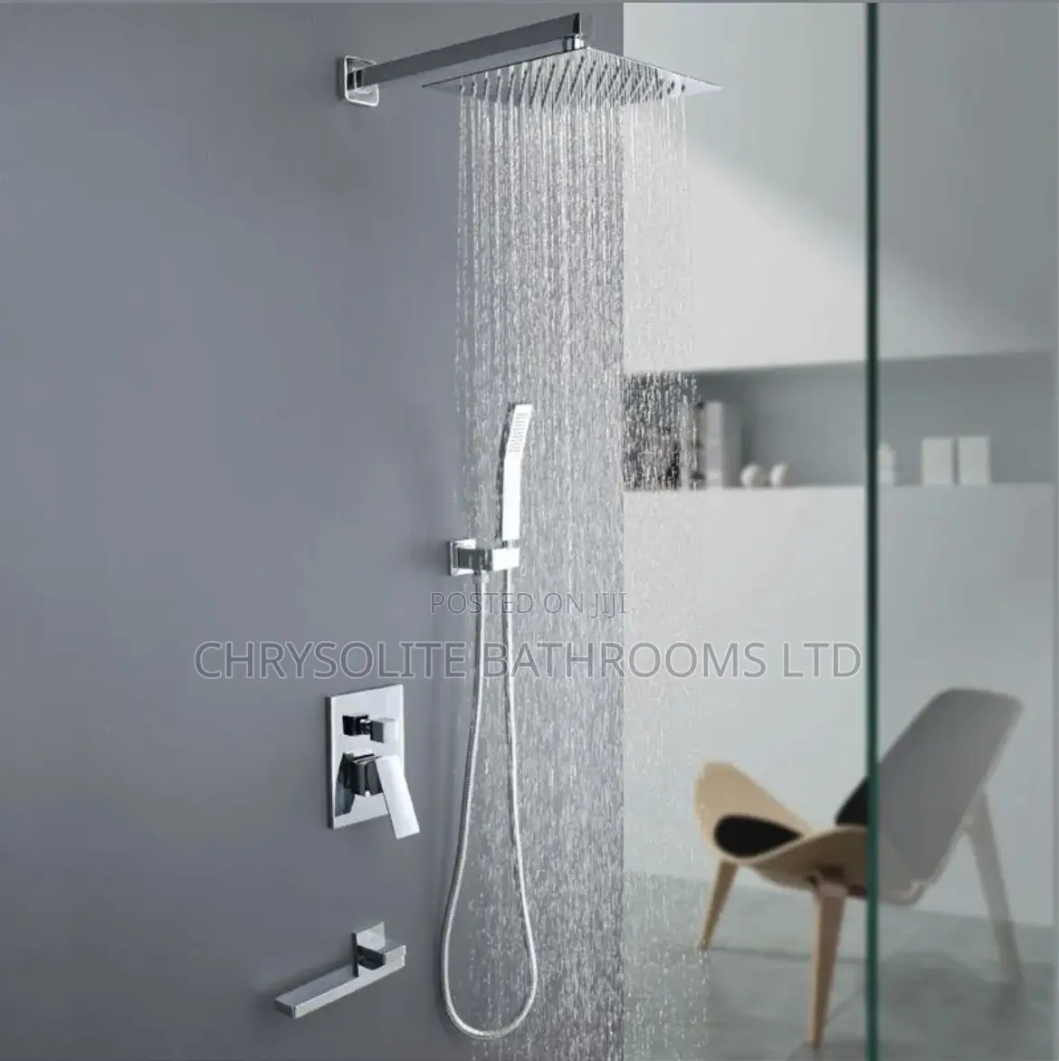 Chrome Concealed Shower Mixer