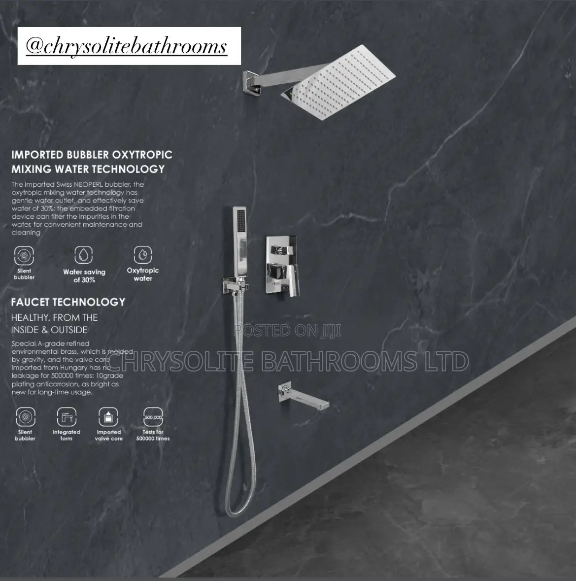 Chrome Concealed Shower Mixer