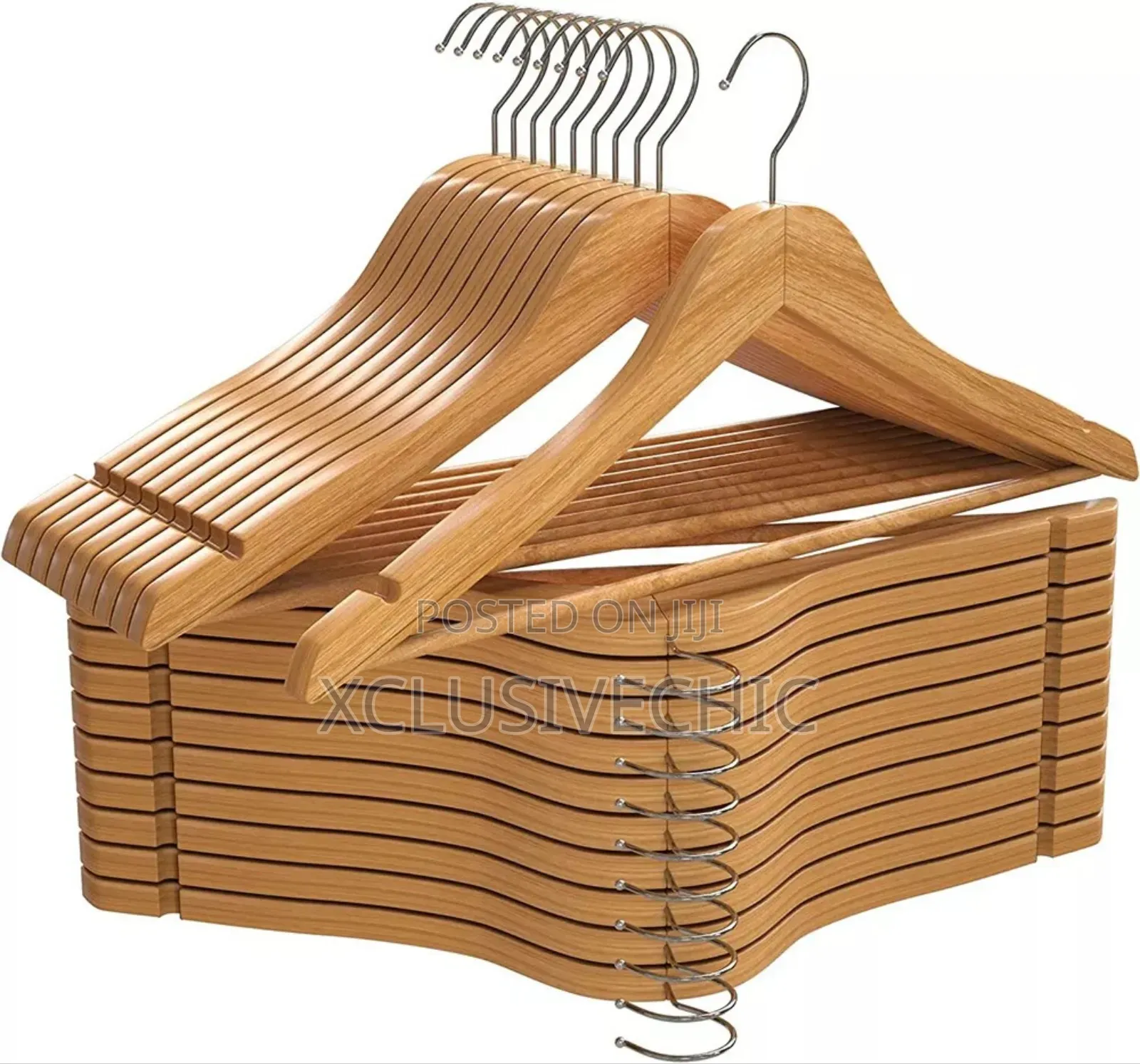 Wooden Cloth Hangers (Pack of 10)