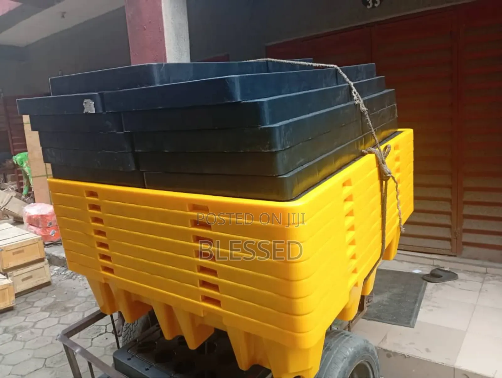 Oil Drums Spill Containment Pallet With Drain