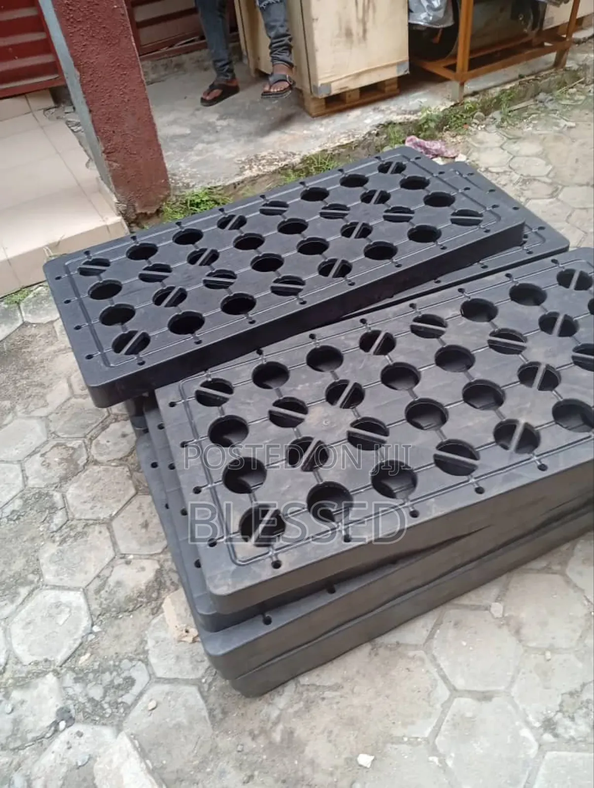 Oil Drums Spill Containment Pallet With Drain 4drums