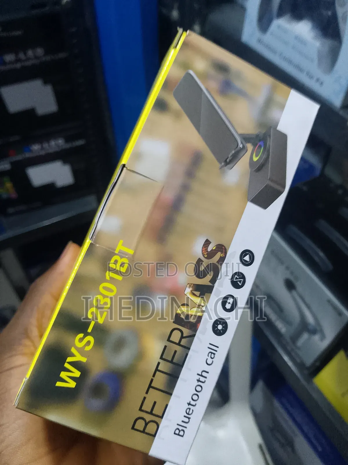 Speaker With Phone Holder and in-Build Power Bank
