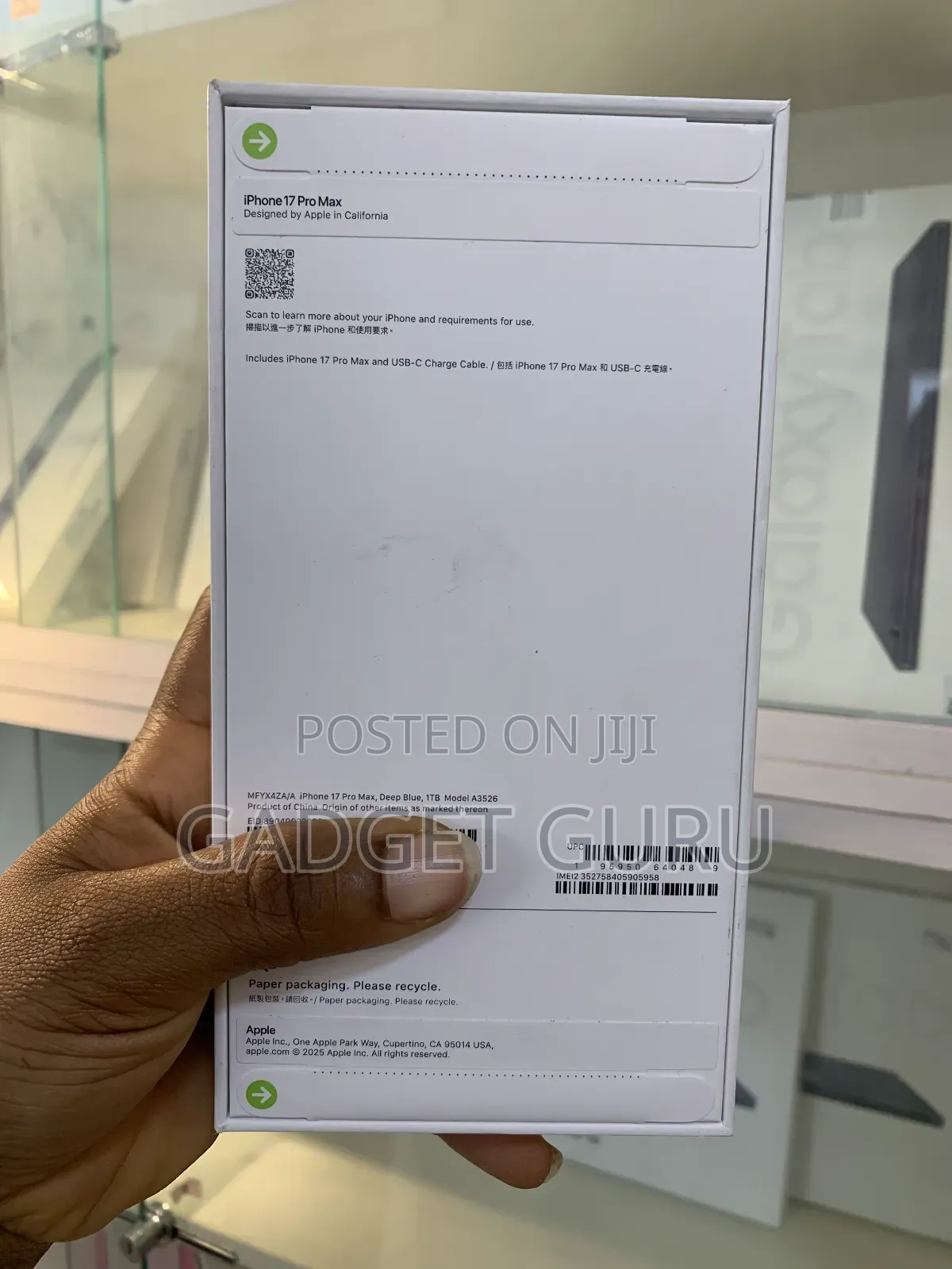 New Apple iPhone 17 Pro Max 1 TB Blue