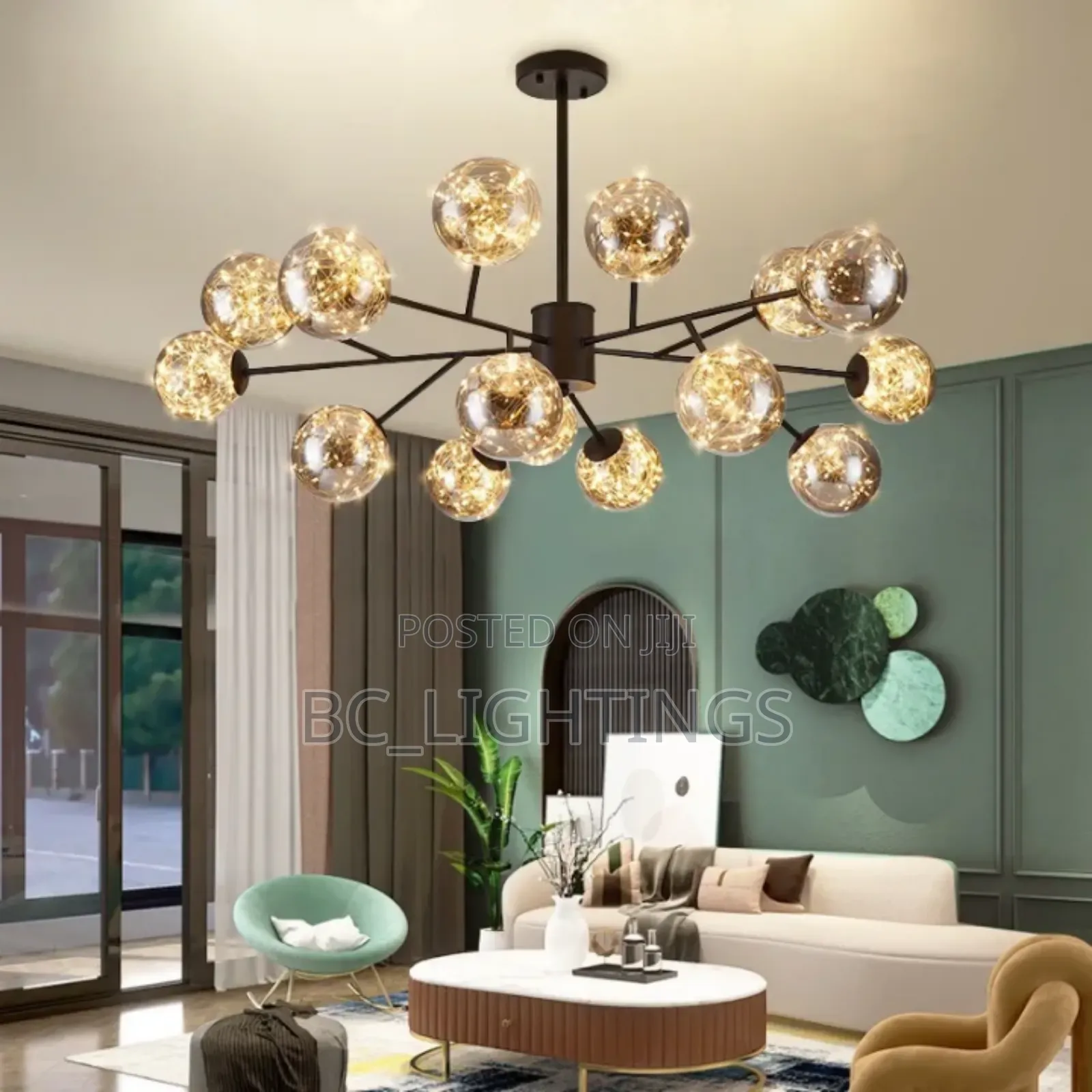 Modern Nordic Glass Chandelier Light