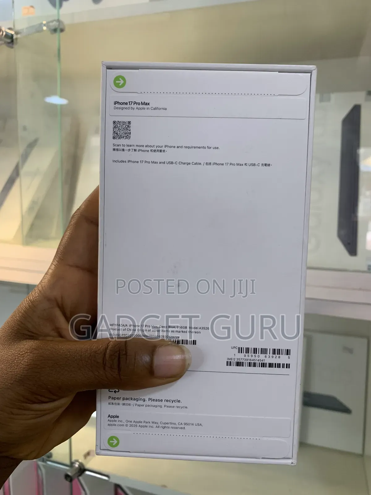 New Apple iPhone 17 Pro Max 256 GB Blue