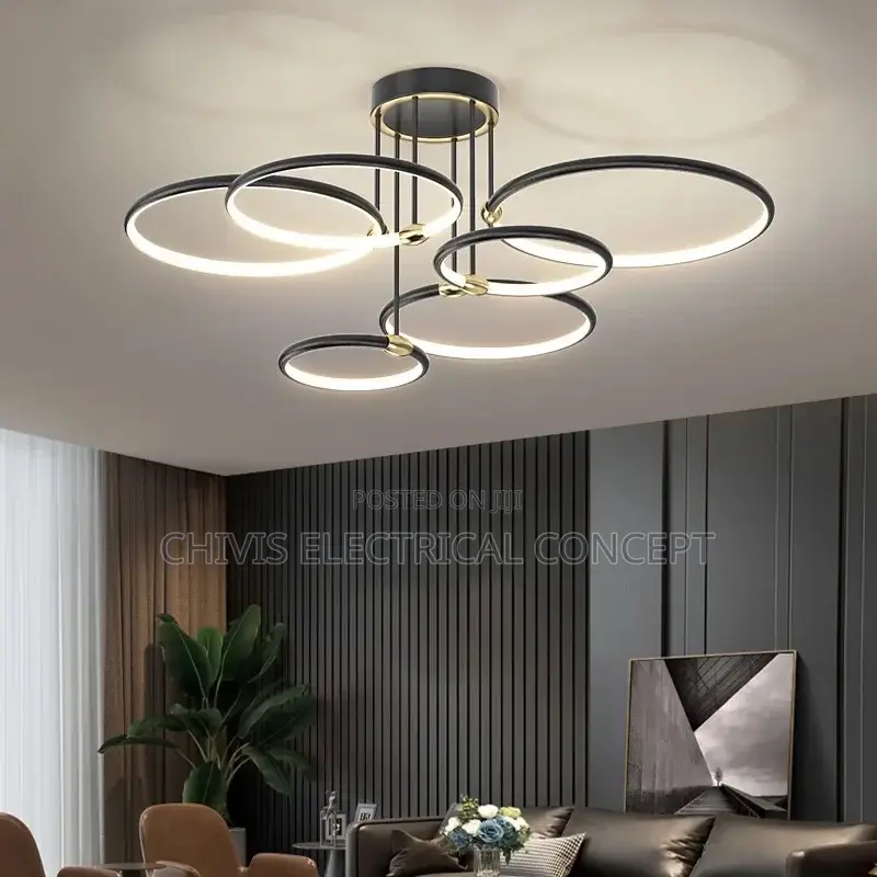 Modern Led Circle Pendant Light for Living Room, Bedroom Dining