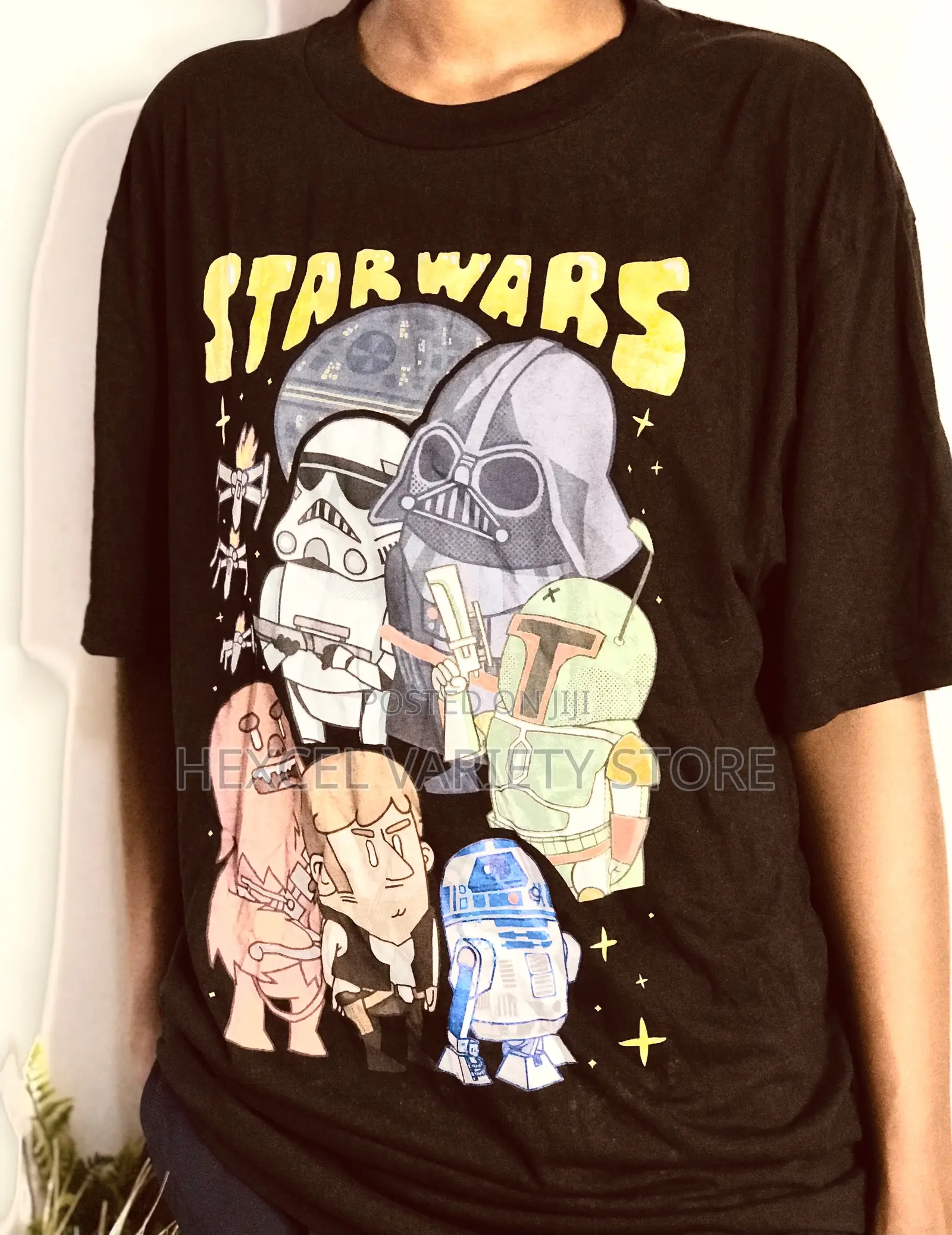 Black Graphic T-Shirt – Comfortable Casual Wear