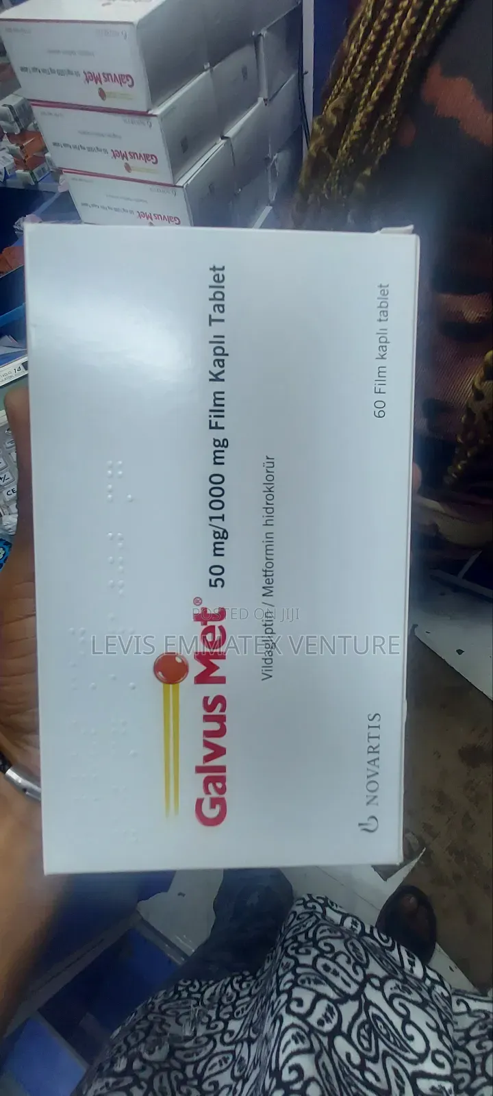 Galvus Met 50 Mg/1000 Mg Tablet