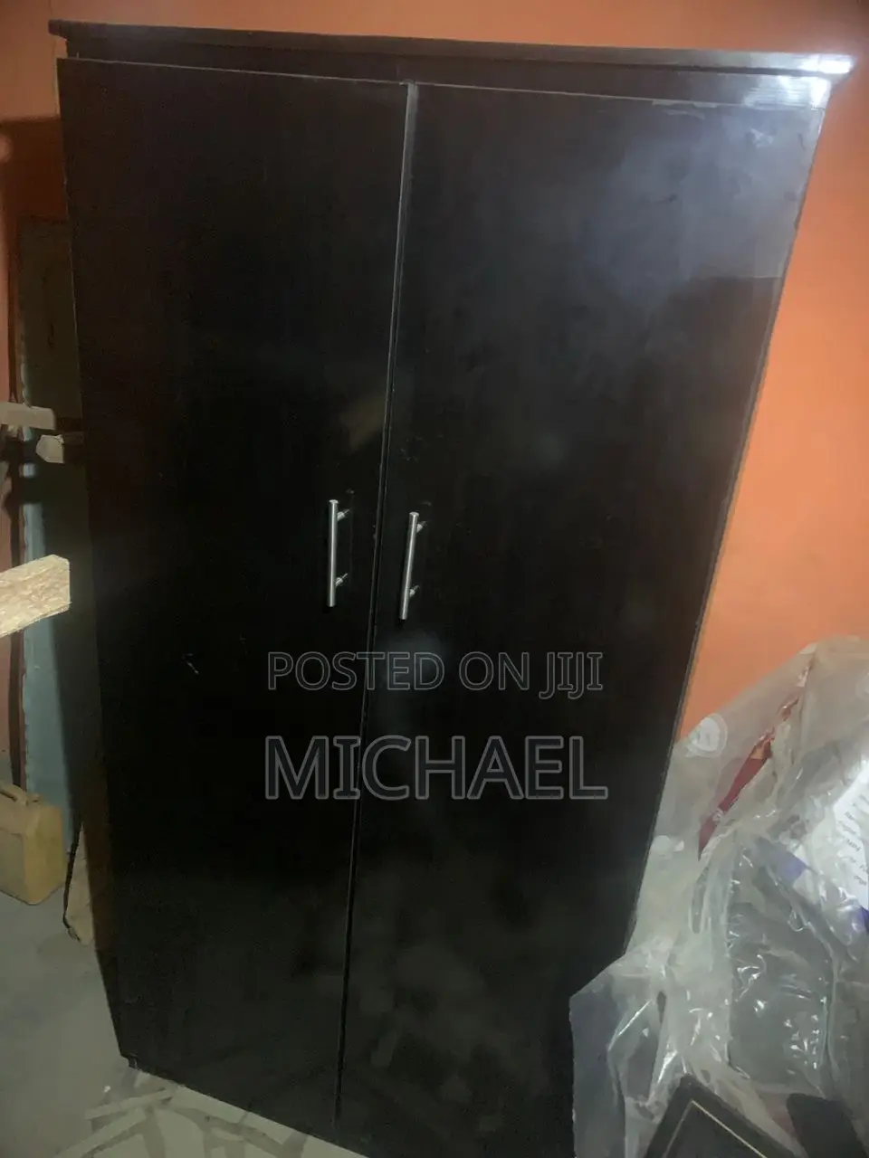 Two Door Wardrobe With Shelves