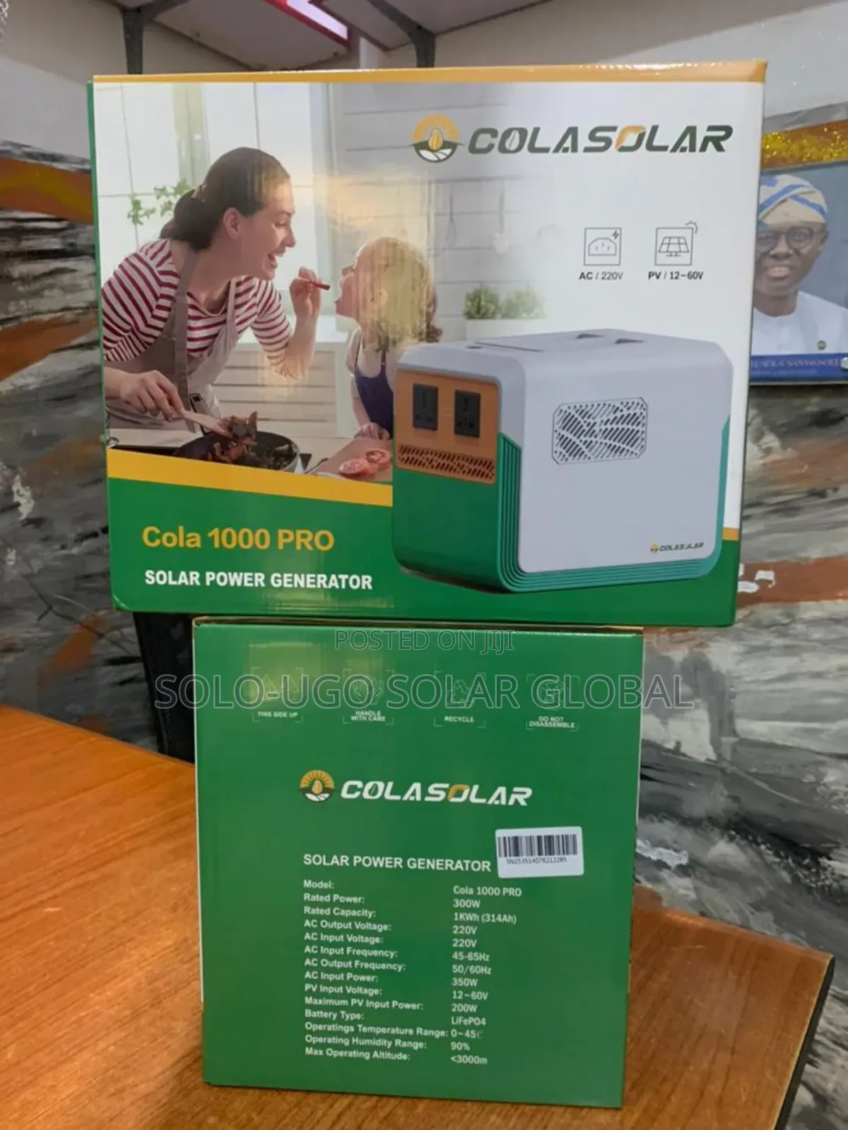 Cola 1000 Pro Solar Power Generator