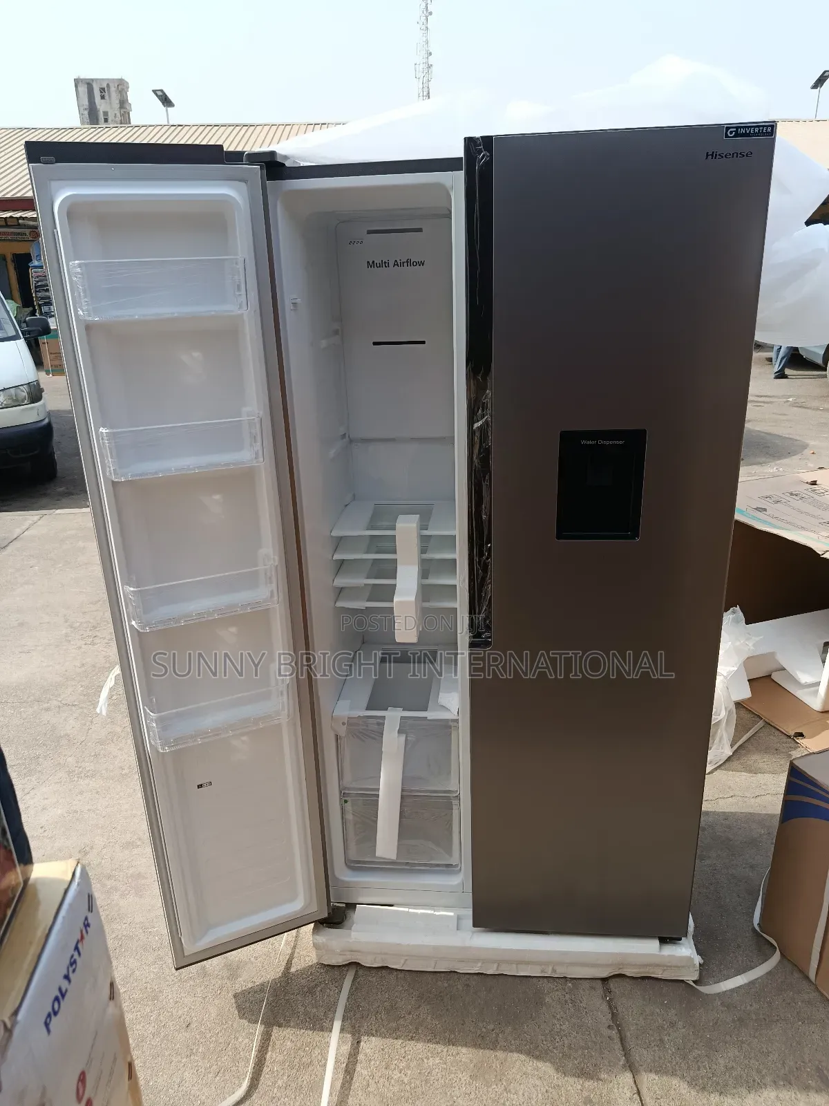 Hisense Side by Side Inverter Fridge 514liters