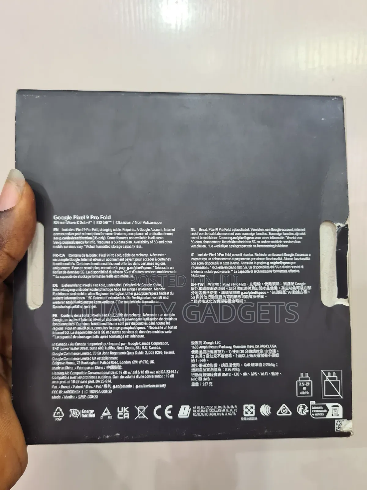 New Google Pixel 9 Pro Fold 512 GB Black