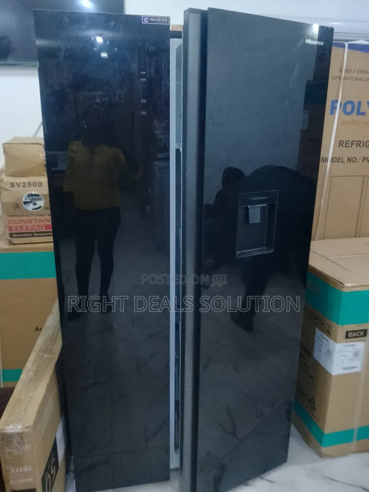 The Power of Inverter Technology in a Sleek Black Hisense Side-by-Side