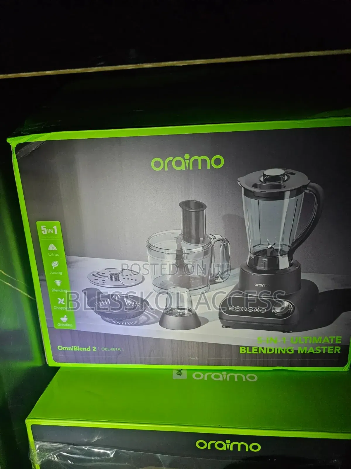 Oraimo Omniblend 2 21000 Rpm Speed 5-in-1 Blender