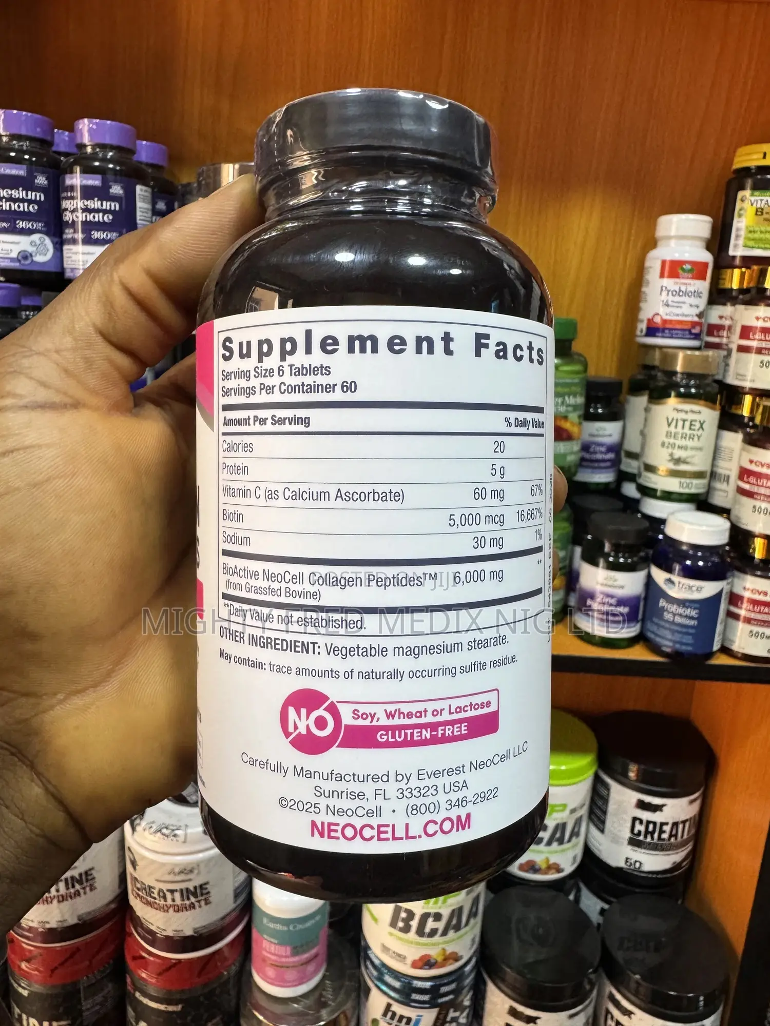 Grassfed Neocell Collagen Peptide +Vitamin C & Biotin
