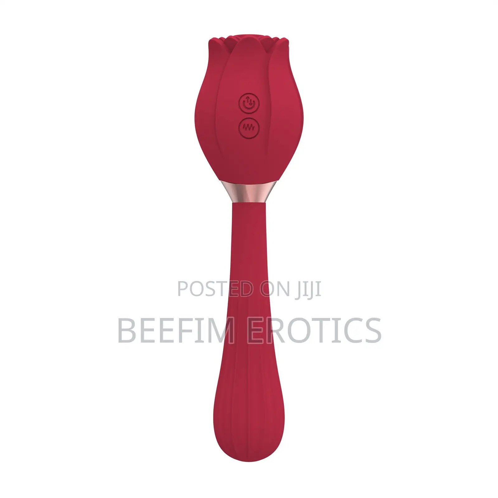 Rose Vibrator With Handle Rose Sucker Clitoral With Magic Wand Handle
