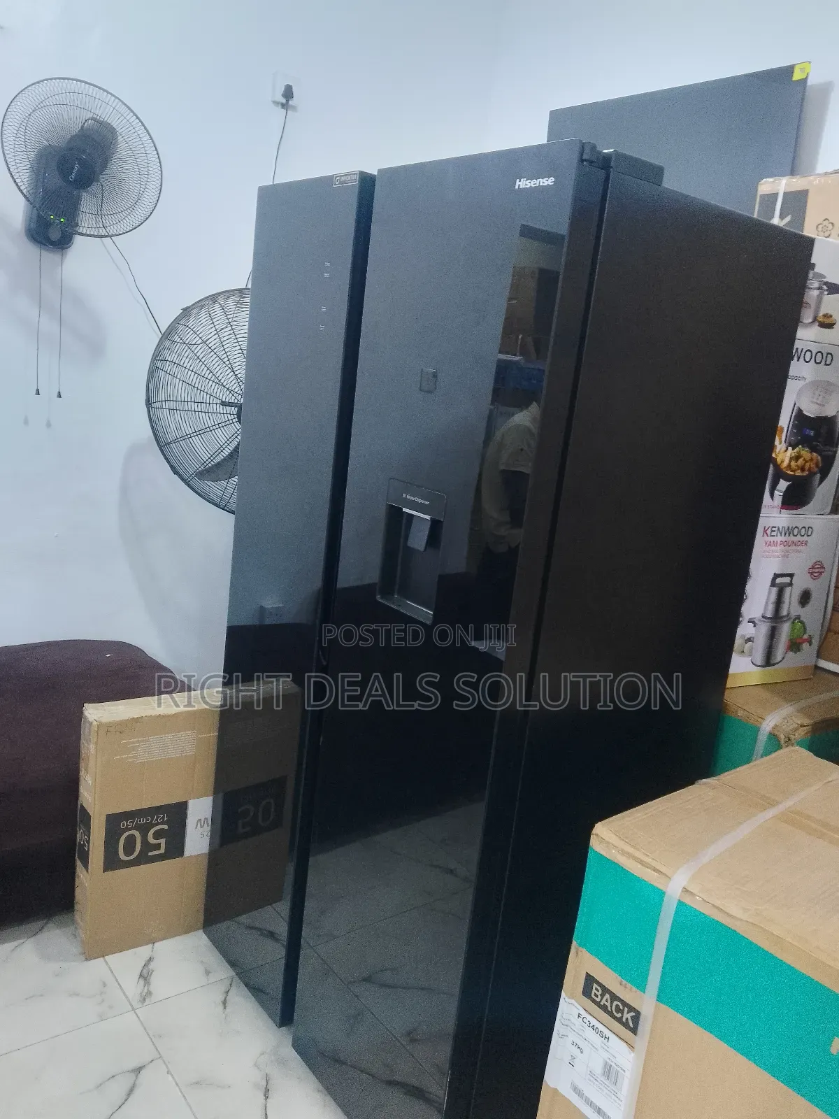 Hisense Inverter Refrigerator | Side-by-Side in Sophisticated Black