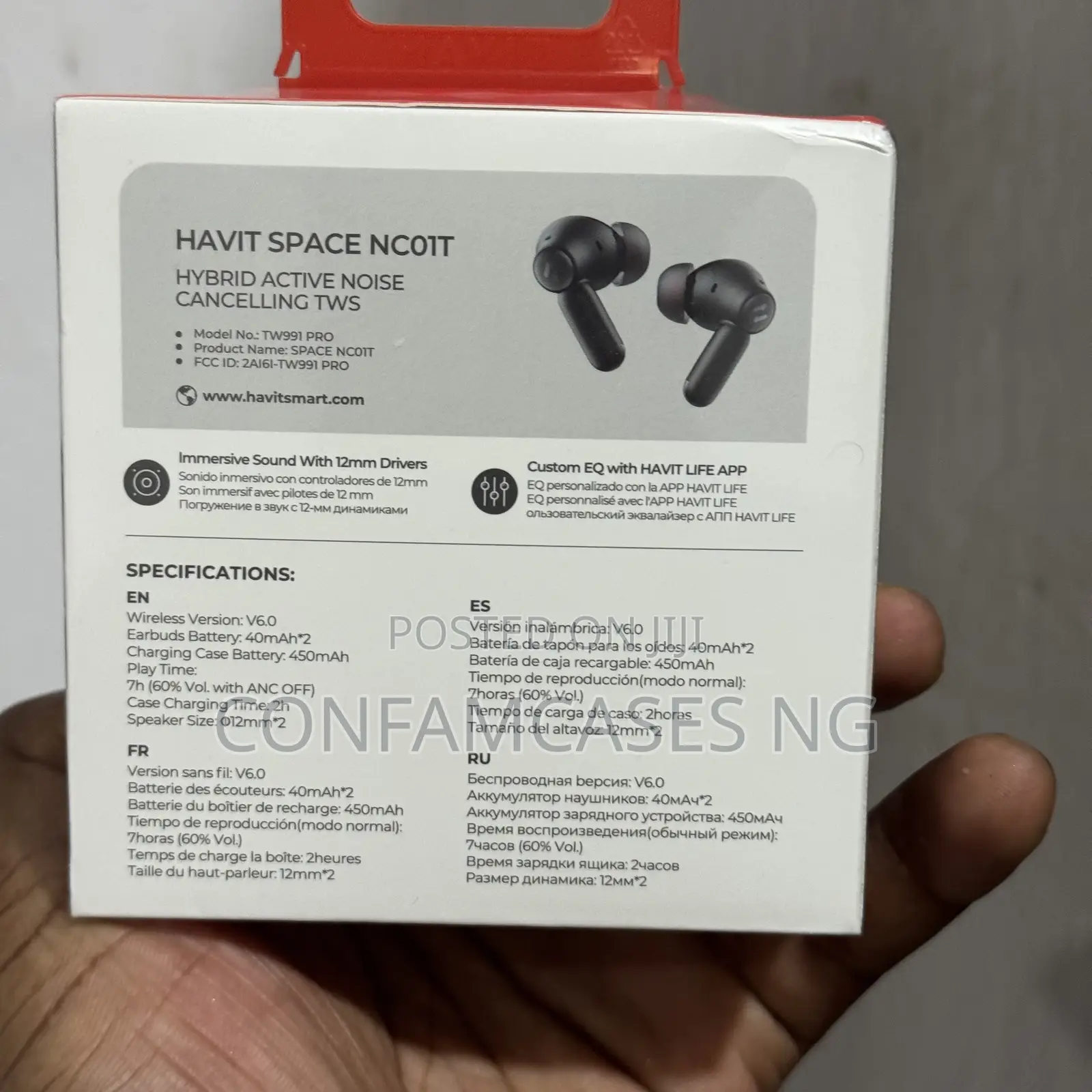 Havit Space Nc01t Active Noise Cancellation Earbud