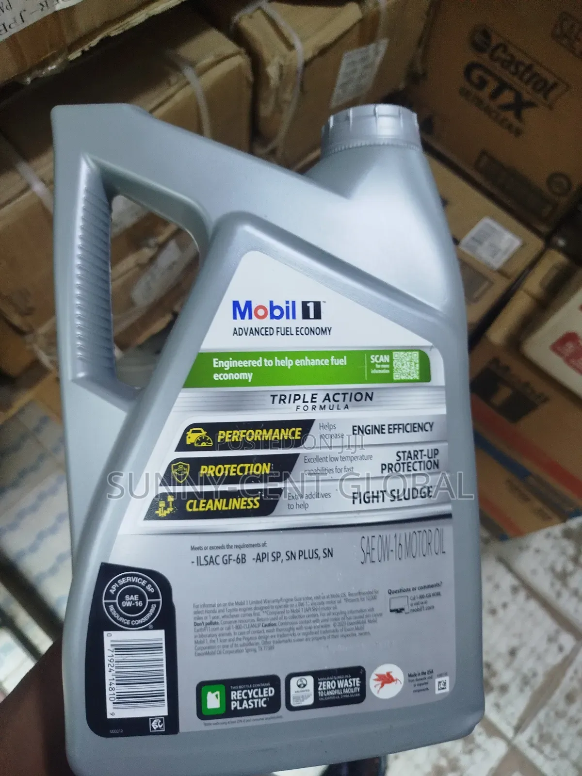 Mobil 1 Ow-16 Advanced Fuel Economy Fully Synthetic 5litres Original.