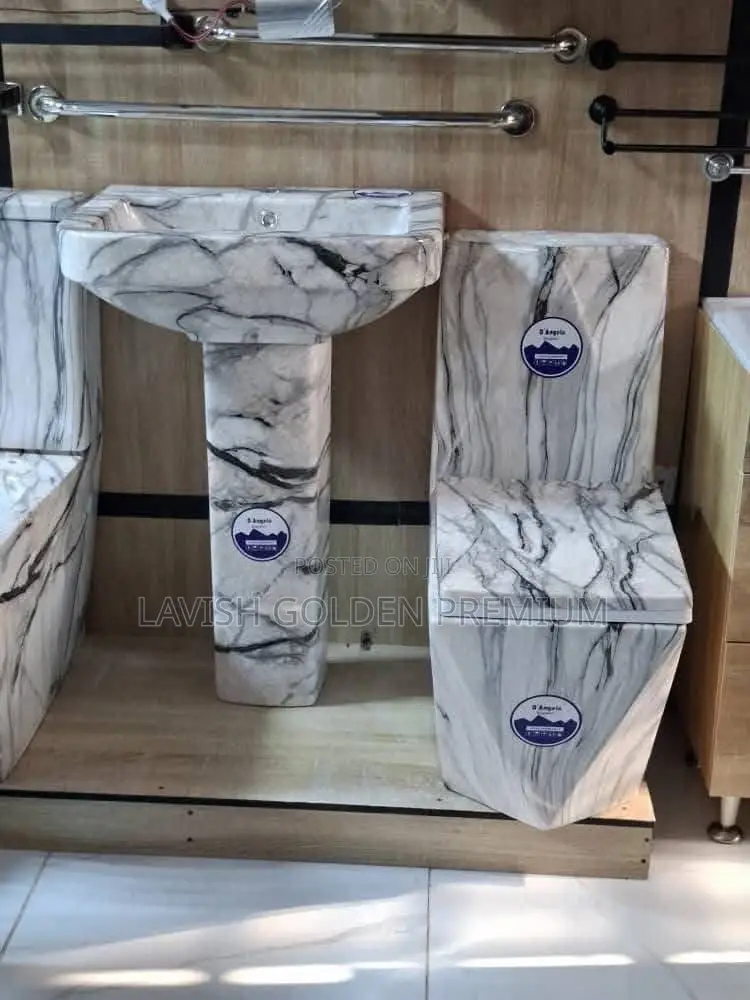 England Water Closet With Basin (Marble Design)