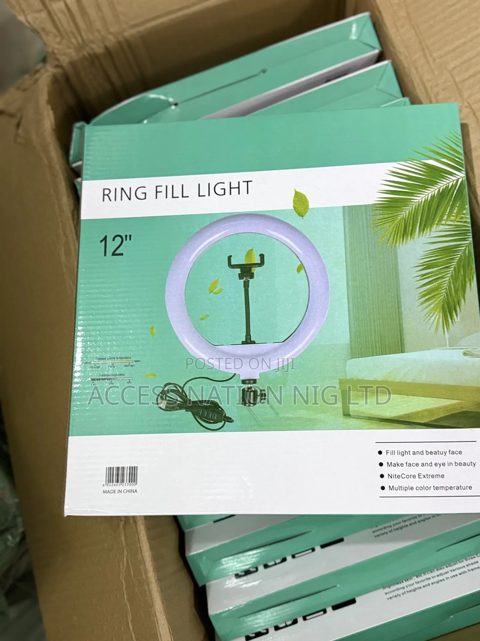 12inches Ring Fill Light With Tripod Stand