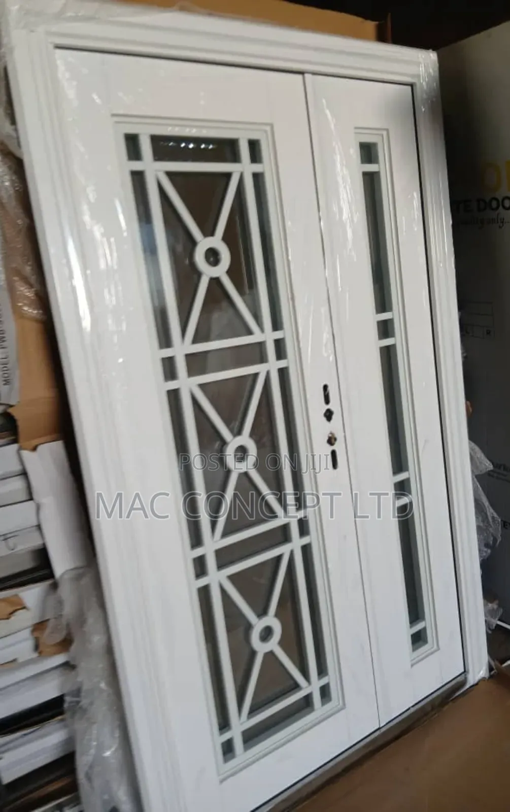 White 4ft/ 7ft French Glass