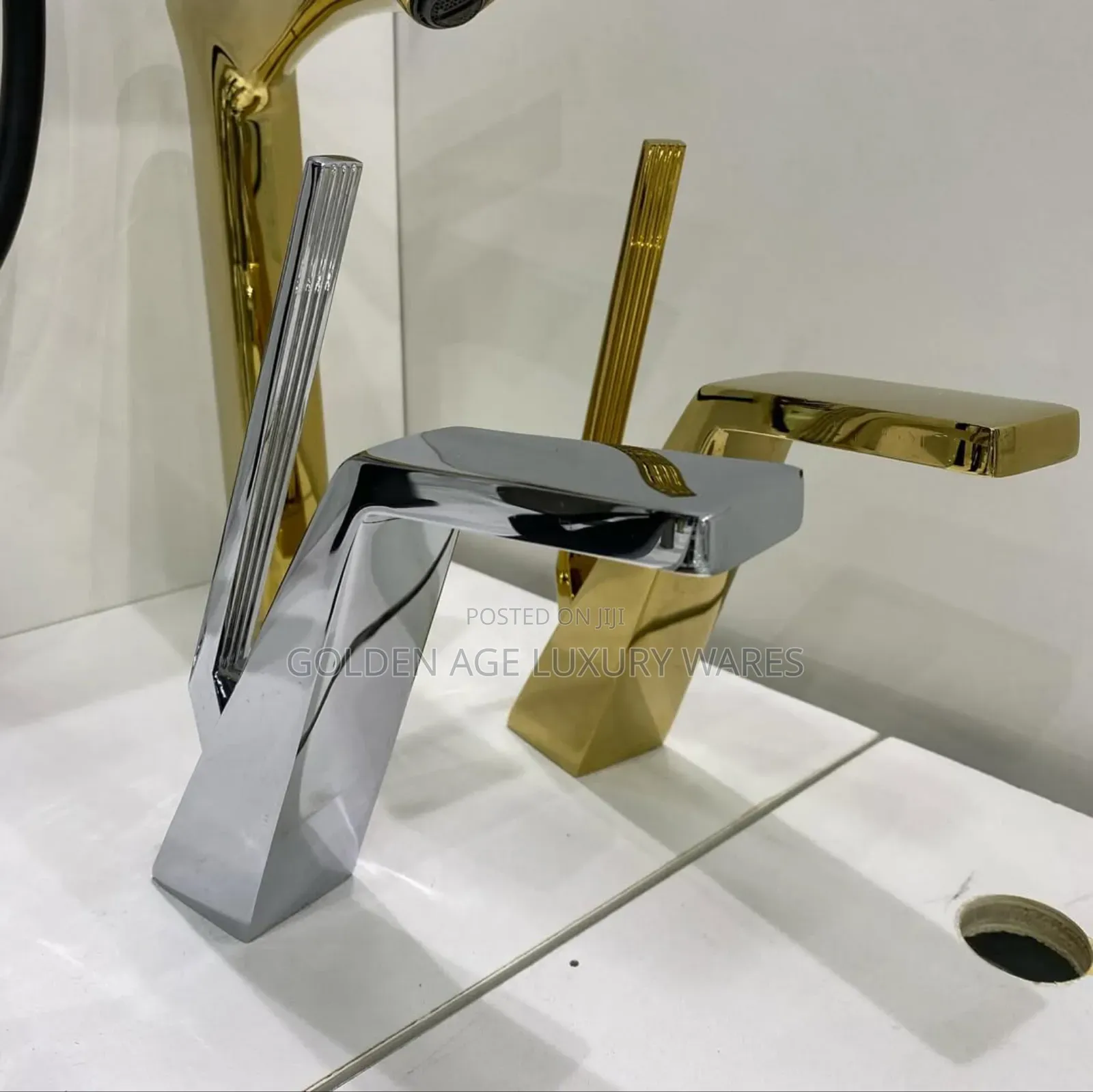 Brass Basin Mixer Tap Silver Color