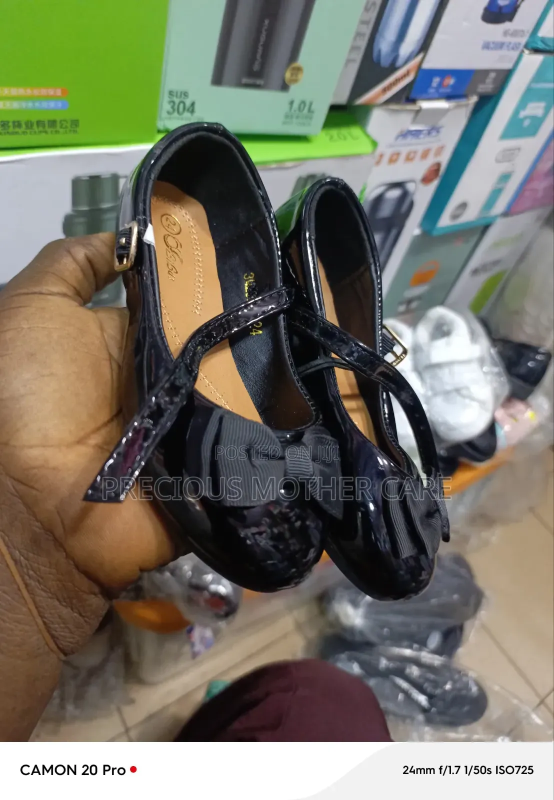 Children Girls School Shoe Black