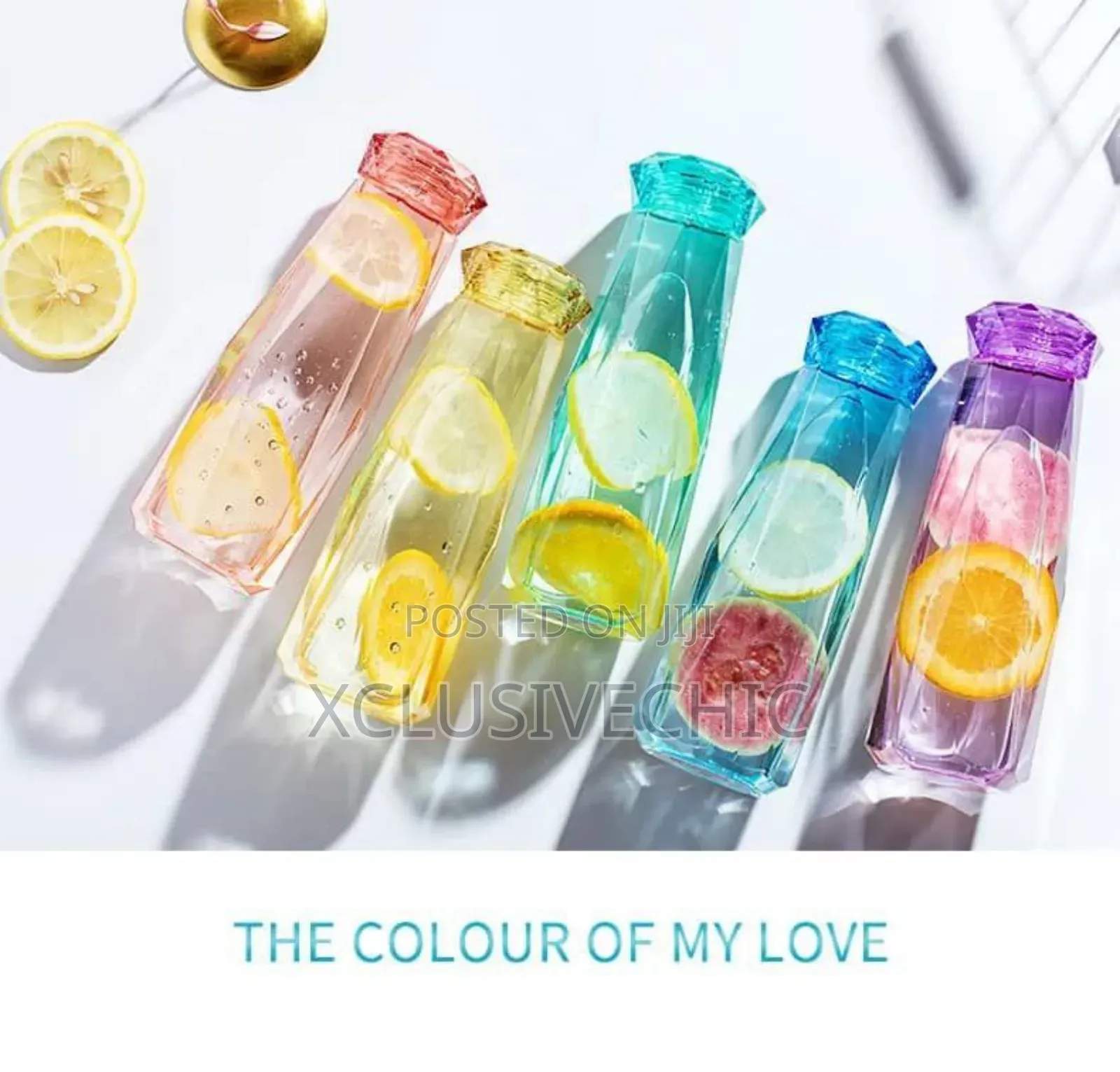 500ml Diamond Creative Frosted Transparent Bottle