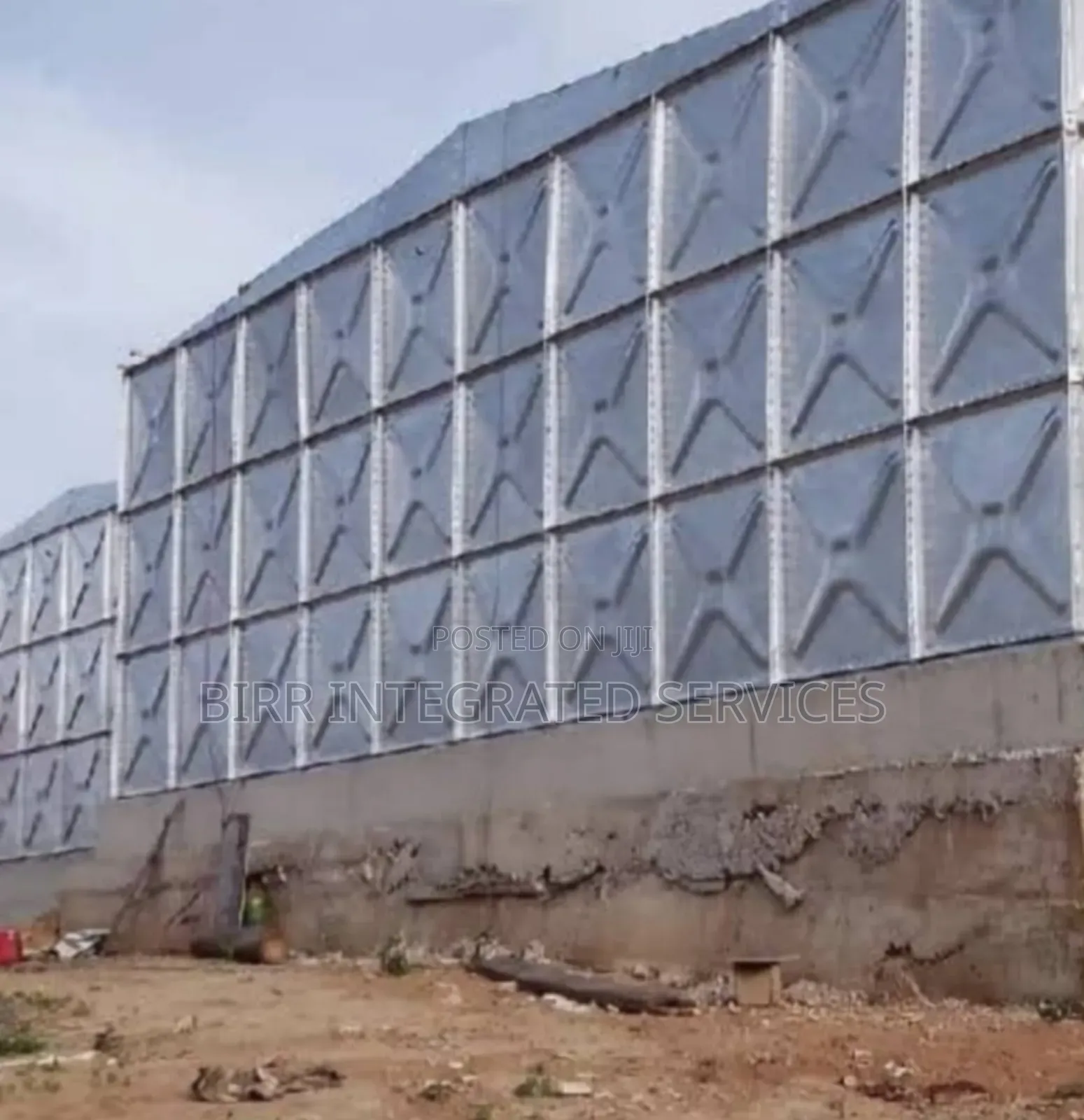 Pressed Steel Braithwaite Water Tank, Stanchion Fabrication