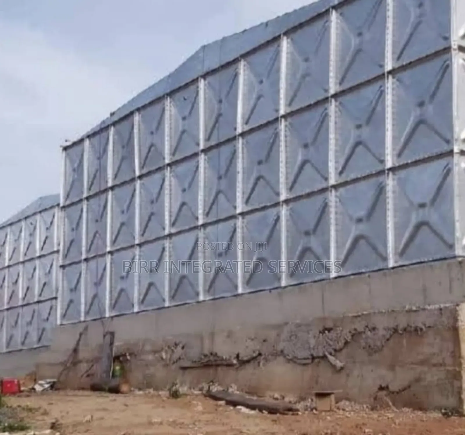Pressed Steel Braithwaite Water Tank, Stanchion Fabrication