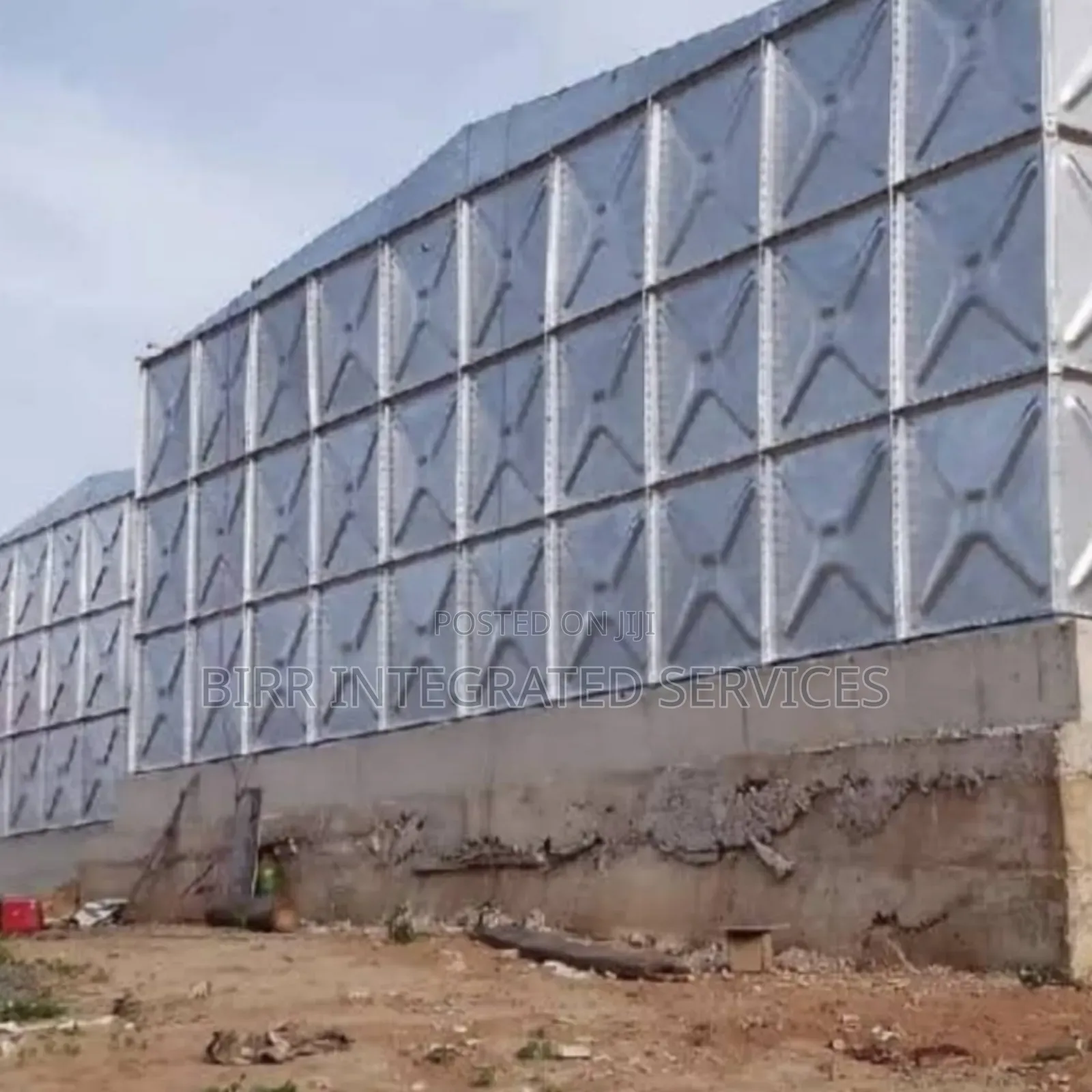 Pressed Steel Braithwaite Water Tank, Stanchion Fabrication