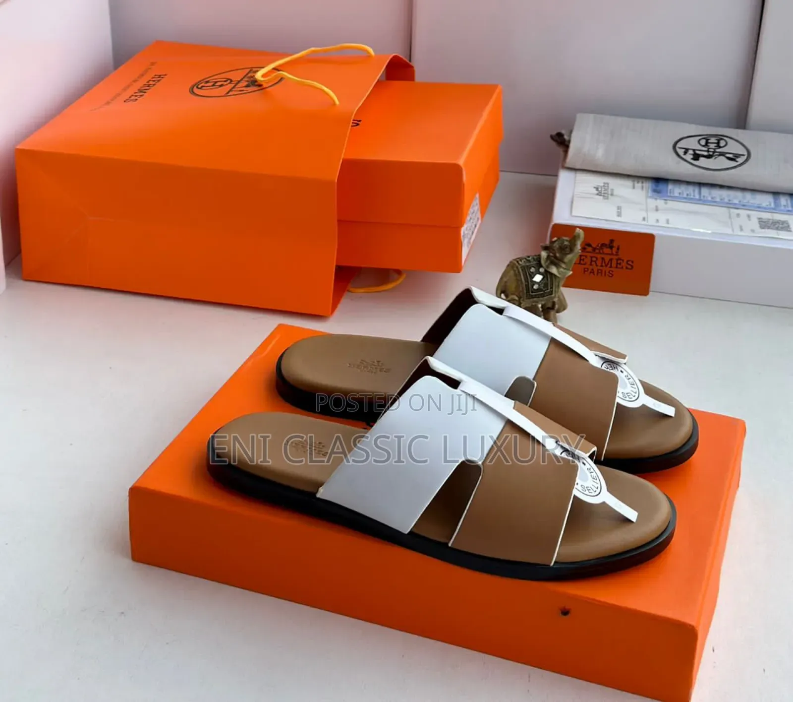 Super High Quality Luxury Men's Slippers Hermes Collection Well Banded