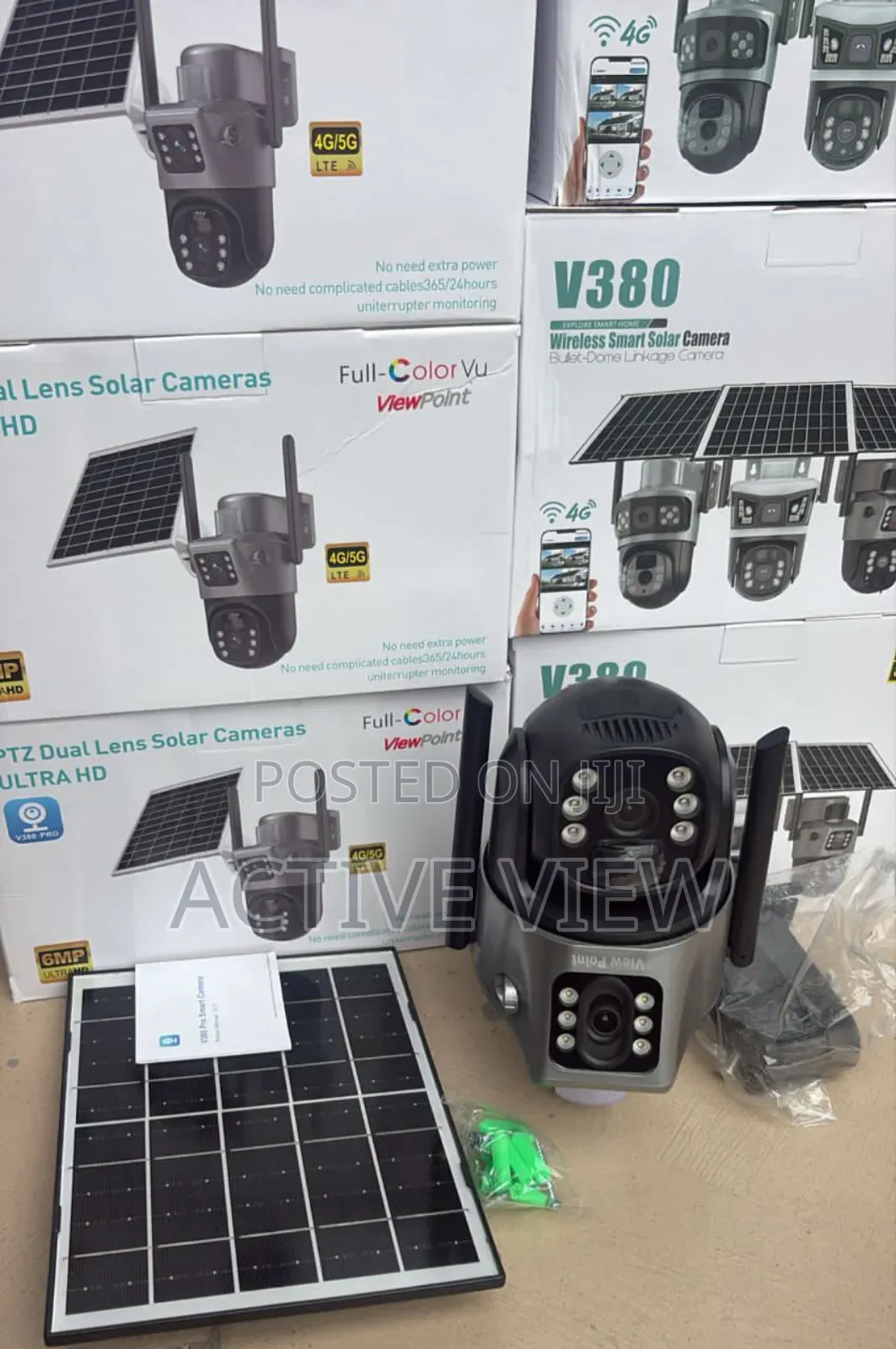 PTZ Security 4g Dual Lens CCTV Solar Camera