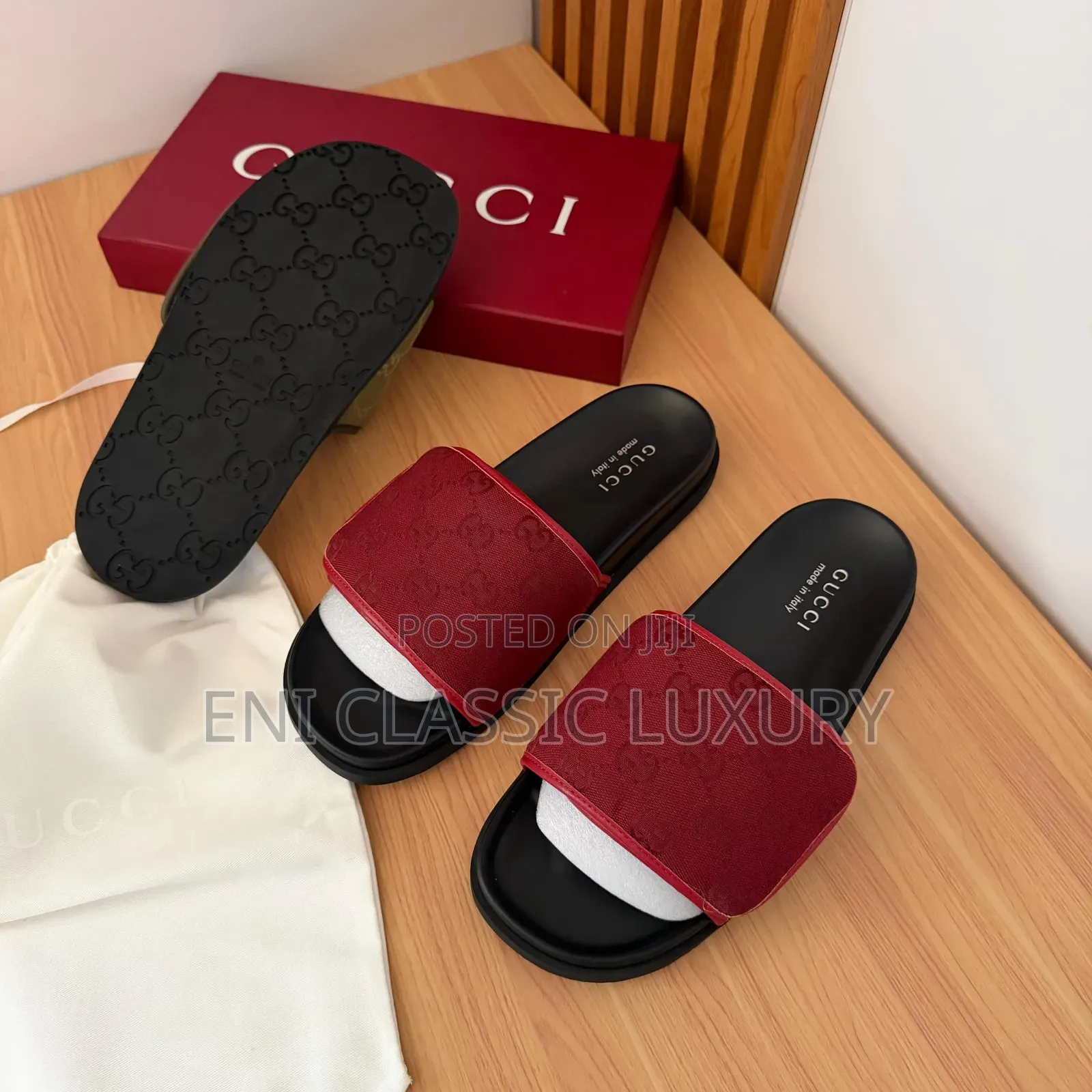 Super High Quality Luxury Men's Slippers Gucci Well Banded Package