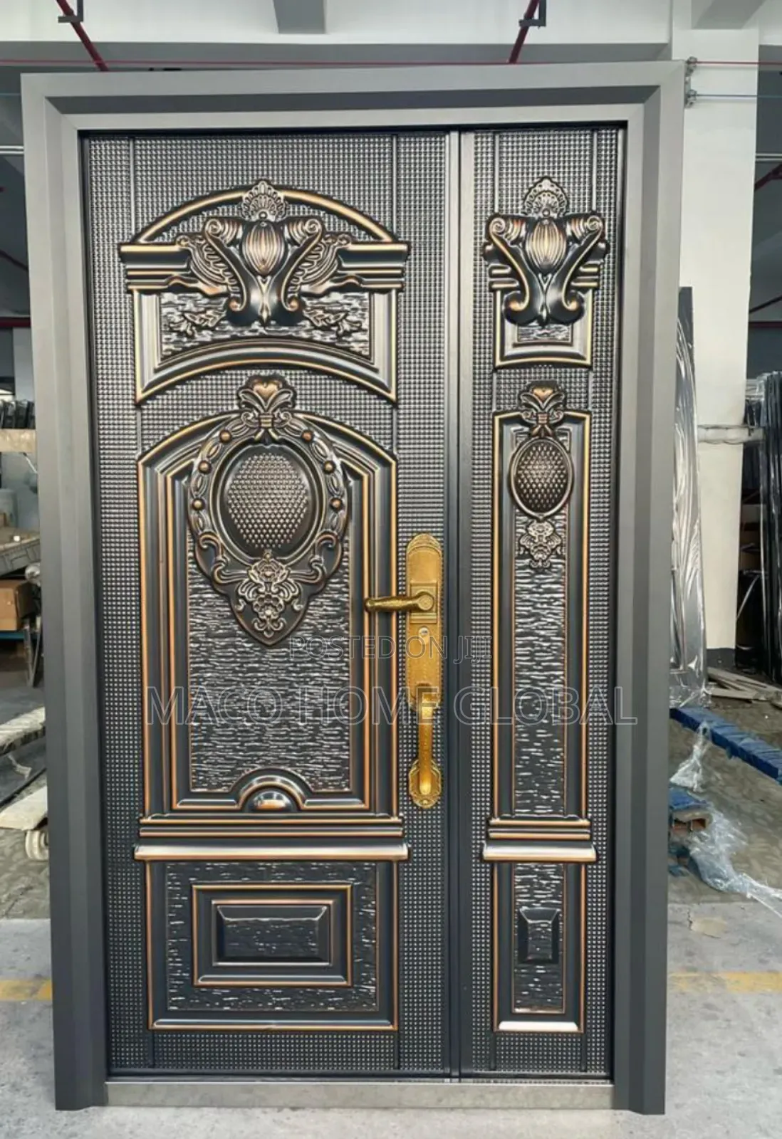 4ft by 7ft Security Cast Door Front and Back Diseng